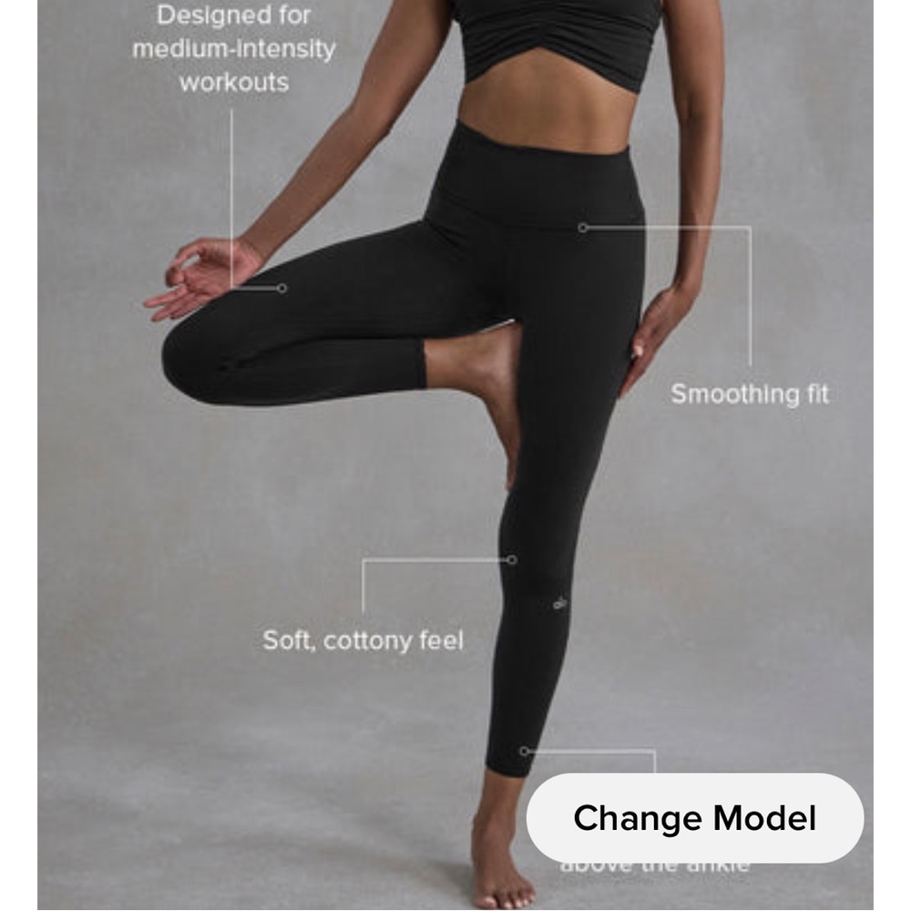 7/8 High-Waist Airbrush Legging Alo Size Small Black